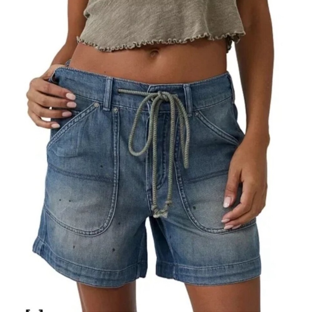Free People We The Free Second Chances Pull-On Shorts NEW